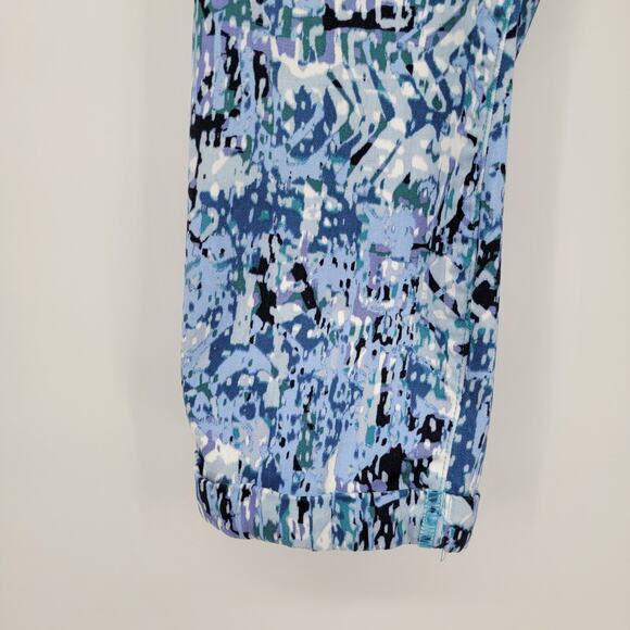 Nine West Women's Chrystie Capri Rolled Cuff Natural‎ Waist Jeans Blue Size 10 - Picture 5 of 12